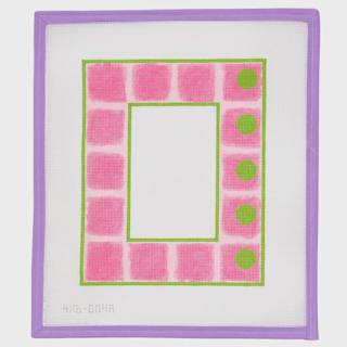 Pink & Green Frame - 5.75" x 3.75" by Little Bird Designs (thumbnail)