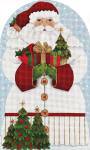 Melissa Shirley Christmas Tree Santa-Large Dome Single Sided by Melissa Shirley Designs (thumbnail)