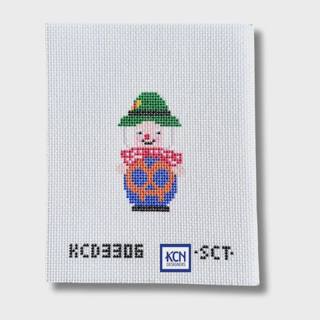 Bavarian Pretzel Ornament Needlepoint Canvas by KCN Designers (thumbnail)