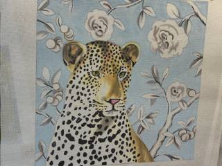 Cheetah on Blue by Colors of Praise Art Studio (thumbnail)