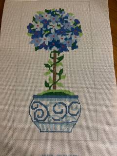 Small Blue Hydrangea Topiary by Jean Smith Designs (thumbnail)