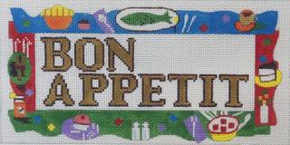 Bon Appetit Sign by Gone Stitching (thumbnail)