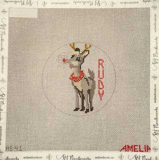 Reindeer Round - Rudy by The Gingham Stitchery (thumbnail)