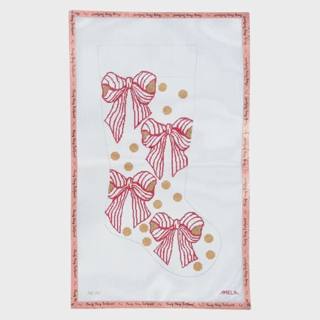 Red Bows & Dots Stocking by The Gingham Stitchery (thumbnail)