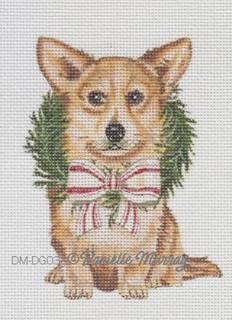 holiday corgi ornament DM-DG03A by Painted Pony Designs (thumbnail)