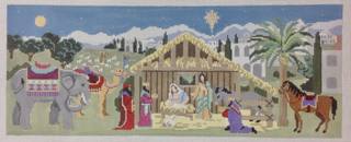 nativity stable by Susan Roberts Needlepoint (thumbnail)