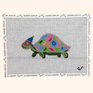 Party Animal Turtle Canvas by Sunday Shoppe (thumbnail)