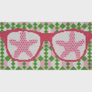 Starfish Eyeglass Case by Two Sisters Needlepoint (thumbnail)
