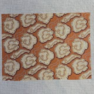 Mandarin Clouds Clutch-Deep Coral by The Gingham Stitchery (thumbnail)