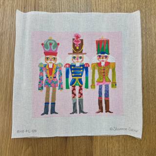 3 Floral Nutcrackers Pillow by Kate Dickerson Needlepoint Collections (thumbnail)