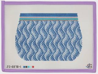 Feather Wave Purse & Flap Set by Jeni Sandberg Needlepoint (thumbnail)
