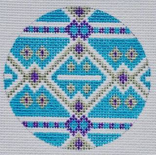 Danji Geometric Round Bauble Ornament Southwest by Danji Designs (thumbnail)