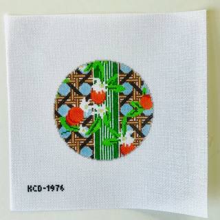 Orange Blossoms on Leigh Round by KCN Designers (thumbnail)