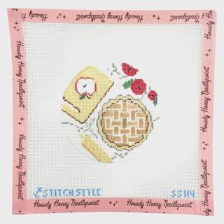 Apple Pie Baking Round by Stitch Style Needlepoint (thumbnail)