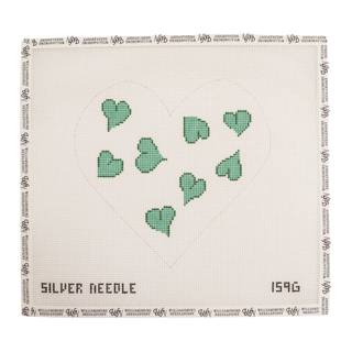 Heart Pillow - Green by Silver Needle (thumbnail)