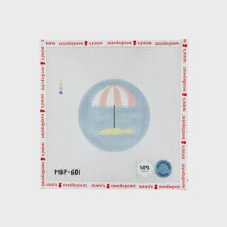 Pink Beach Umbrella by Atlantic Blue Canvas (thumbnail)