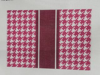 Houndstooth Clutch Pink by Initial K Studio (thumbnail)