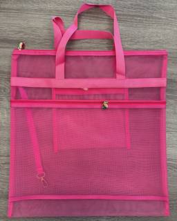 Large Triple Pocket Project Bag - Hot Pink by Officially Needlepoint (thumbnail)