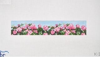 Pink Blooms Key Fob by Blue Ridge Stitchery (thumbnail)