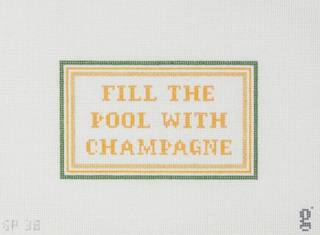 Fill The Pool w/ Champagne by Goodpoint Needlepoint (thumbnail)