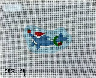 Dolphin Present by Susan Roberts Needlepoint (thumbnail)
