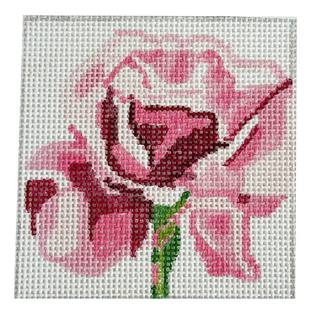 Simply Flowers Pink Rose Coaster by Jean Smith Designs (thumbnail)