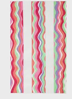 Luggage Rack - Pucci inspired wavy lines in pinks, corals, soft green and lavender by Kate Dickerson Needlepoint Collections (thumbnail)