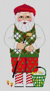 Santa Golfing by Liz Goodrick-Dillon (Tapestry Tent, via Susan Roberts) (thumbnail)