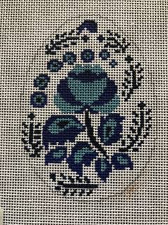 Blue Flower Egg by KCN Designers (thumbnail)