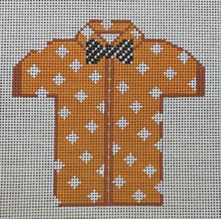 Men's Shirt - Orange with Diamonds by Meredith Collection (thumbnail)