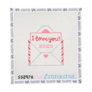 I Love You Valentine - Pink by Stitch Style Needlepoint (thumbnail)