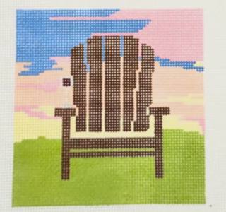 At the Lake Square ornament by Atlantic Blue Canvas (thumbnail)