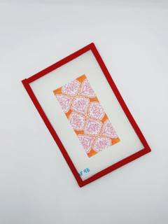 Orange Medallion Eye Glass Case by Anne Fisher Needlepoint (thumbnail)