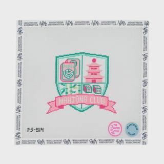 Mahjong Crest (Pink) by The Painted Stitch (thumbnail)
