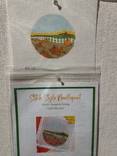Pumpkin Picking by Stitch Style Needlepoint (thumbnail)