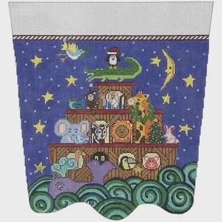 Noah's Ark Stocking Cuff by Meredith Collection (thumbnail)