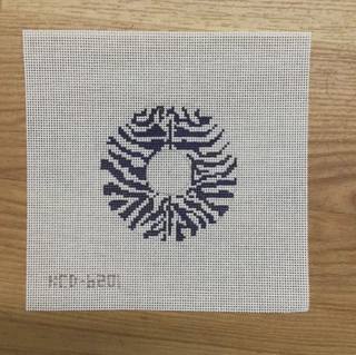 Blue and White 3" Round Insert by KCN Designers (thumbnail)