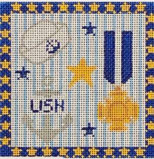Cheryl Huckaby:CH-555 (US Navy Square) by Danji Designs (thumbnail)