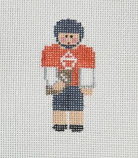 Mini Auburn Football Player by Kathy Schenkel (thumbnail)