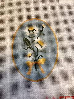 5th Year Anniversary Daisies Flower by La Fete Needlepoint (thumbnail)