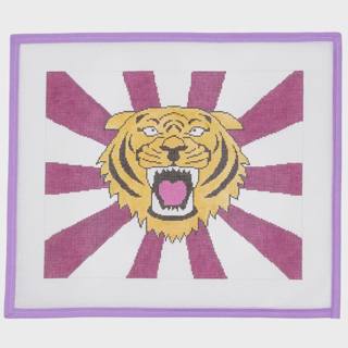 Tiger with Purple Rays by Little Bird Designs (thumbnail)