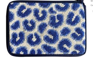 Navy Leopard Coin/Credit Card Case by Alice Peterson (thumbnail)