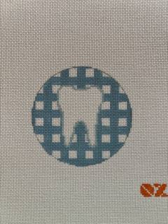Blue Gingham Tooth Round by Oz Needle and Thread (thumbnail)