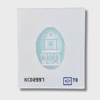 Wedgwood Oval with Pagoda Printed Canvas by KCN Designers (thumbnail)