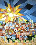 Sunset over Jerusalem by Gone Stitching (thumbnail)