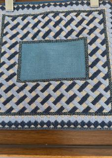 Blue/Gray Tefillin by Gone Stitching (thumbnail)