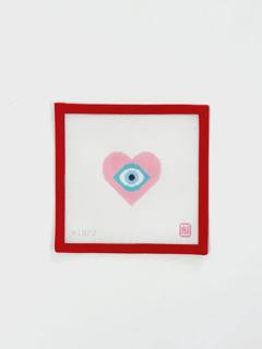 Evil Eye - pink by Allison Ivy Designs (thumbnail)