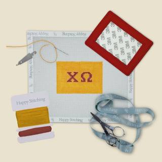 Chi Omega Happy Stitching All-In-One Card Wallet Kit by Happy Stitching (thumbnail)