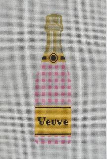 Pink Gingham Champagne Bottle by C'ate La Vie (thumbnail)