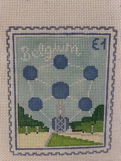 Brussels Atomium Stamp by Stitch Style Needlepoint (thumbnail)